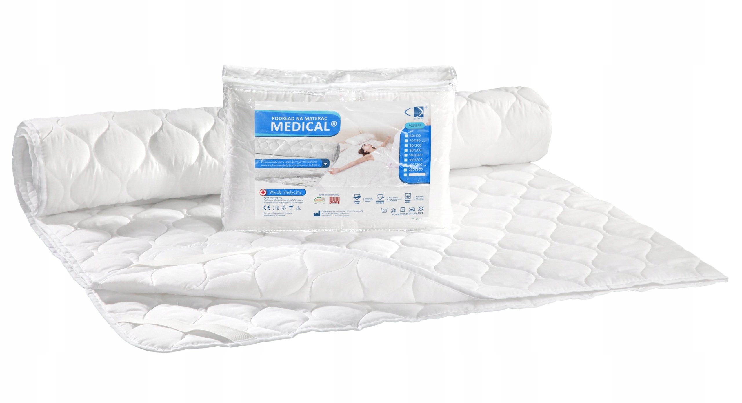 

Podkład ochraniacz na materac Medical 180x200 Amw