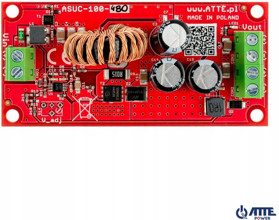 Měnič Napětí DC/DC Atte ASUC-100-480-OF 100W 48V Pro Vestavbu