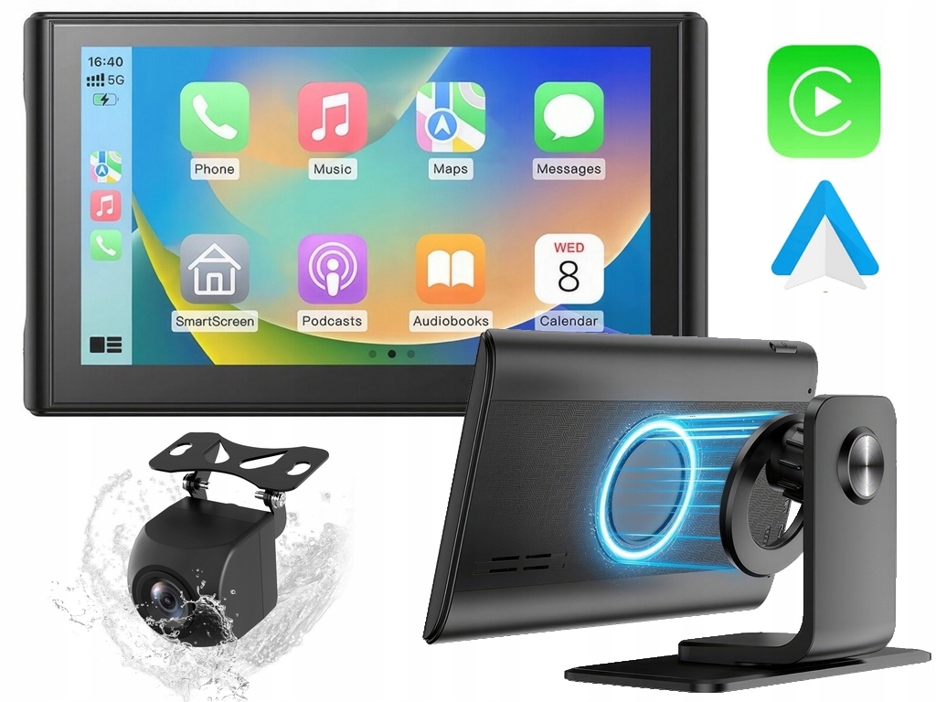 Multimedialny Tablet Carplay Android Nexadio CP150 radio kamera cofania