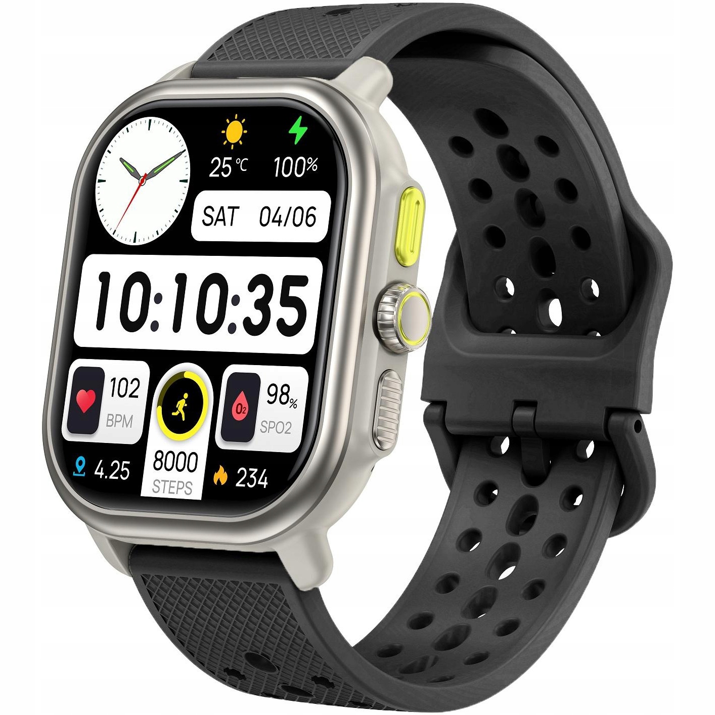 Chytré Hodinky Hagen HB24.111.534 černý řemínek