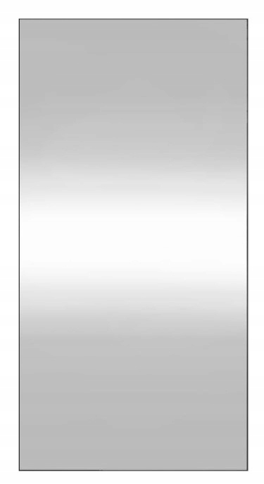 Lustro 40x80cm, Lustro szlifowane z folią zabezpieczającą i zawieszkami