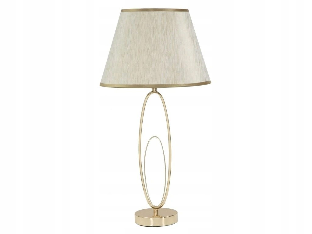 Stolová lampa Glam Flush, kovová, zlatá, Ø 30x58 cm