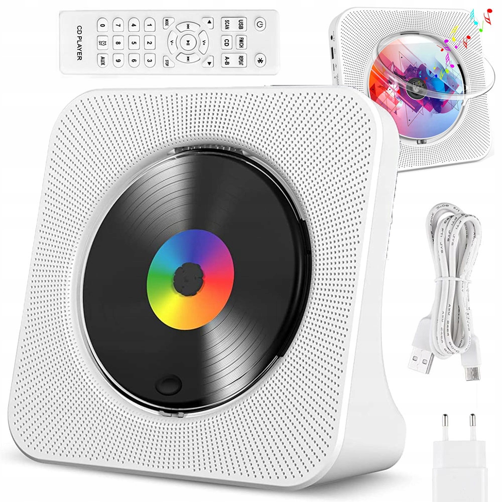 Přenosný Přehrávač CD S Hudbou Přes Bluetooth, Vysoká Kvalita Zvuku