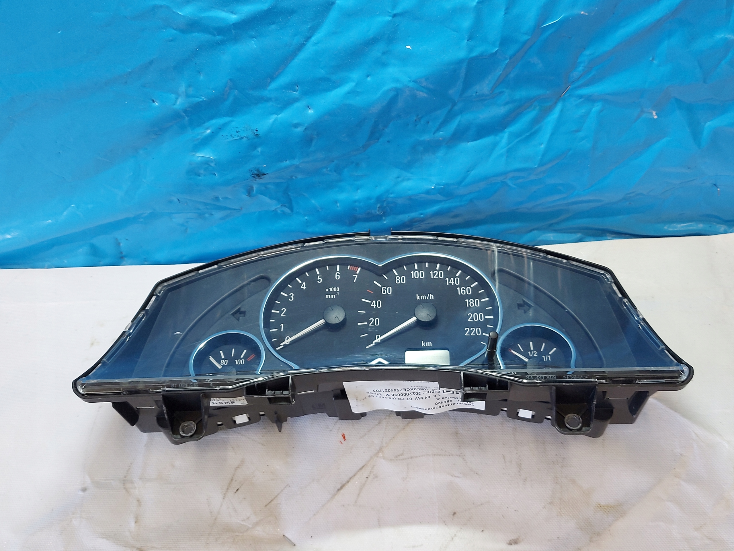 dials clock OPEL MERIVA 1.6 B 13140266MP