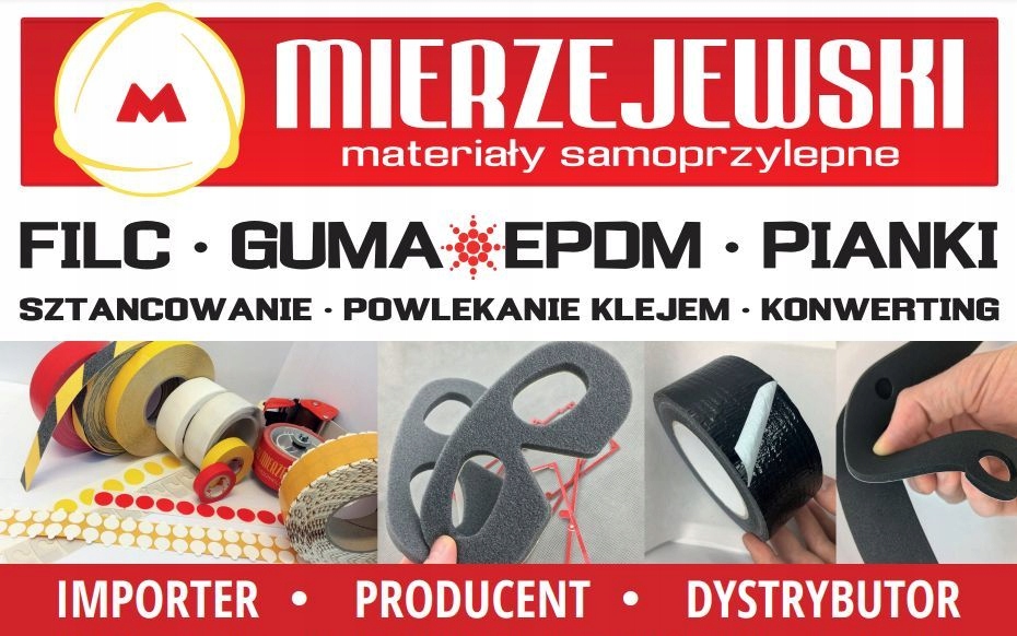 Taśma akustyczna samoprzylepna PE 10x10mm uszczelka pianka polietylen 10mb Długość 1000 cm