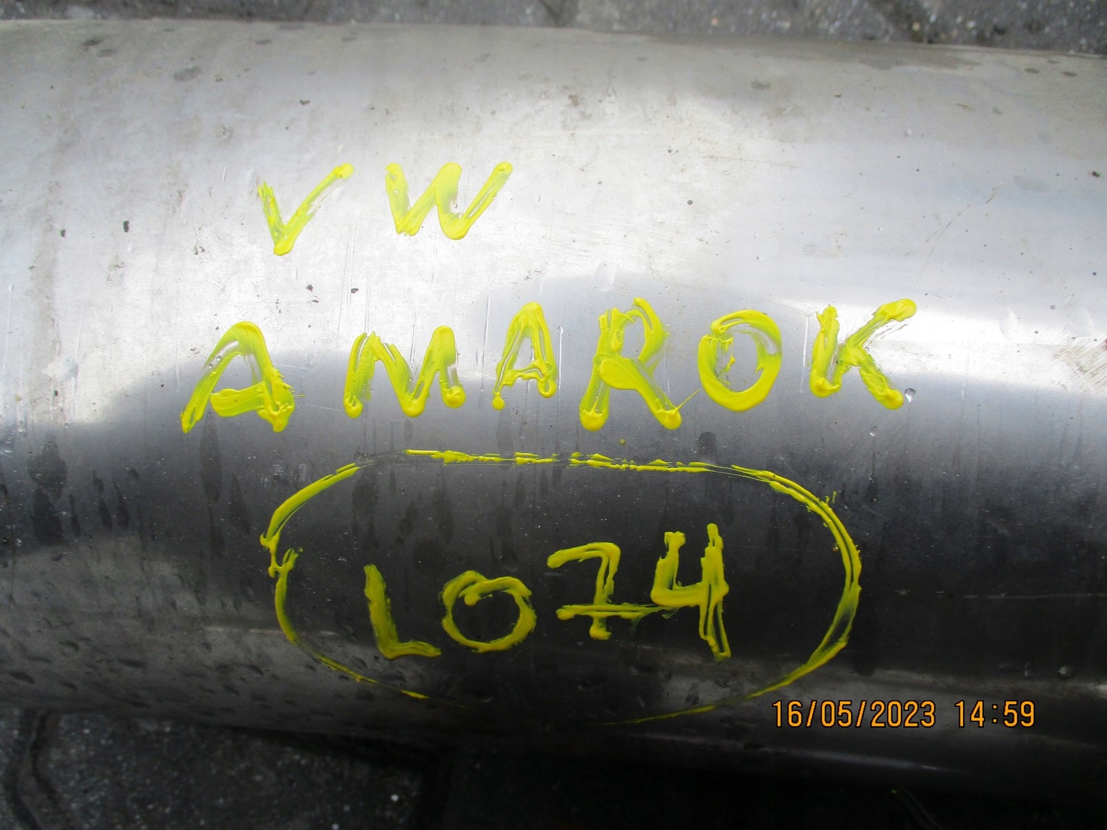 muffler, exhaust pipe VW AMAROK 2H0253411