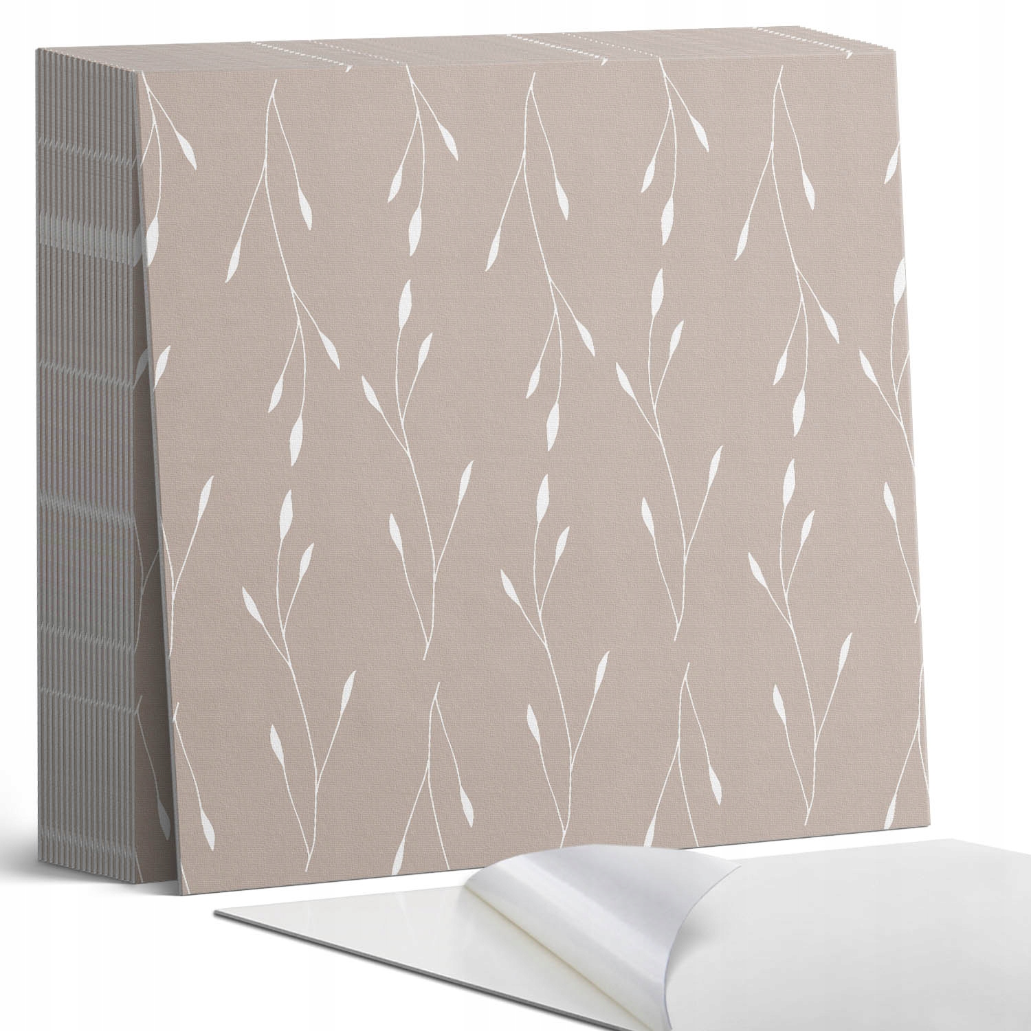 Vinylové dlaždice S Potiskem Lehký vzor s přírodními prvky 20 x 20 x 20 cm