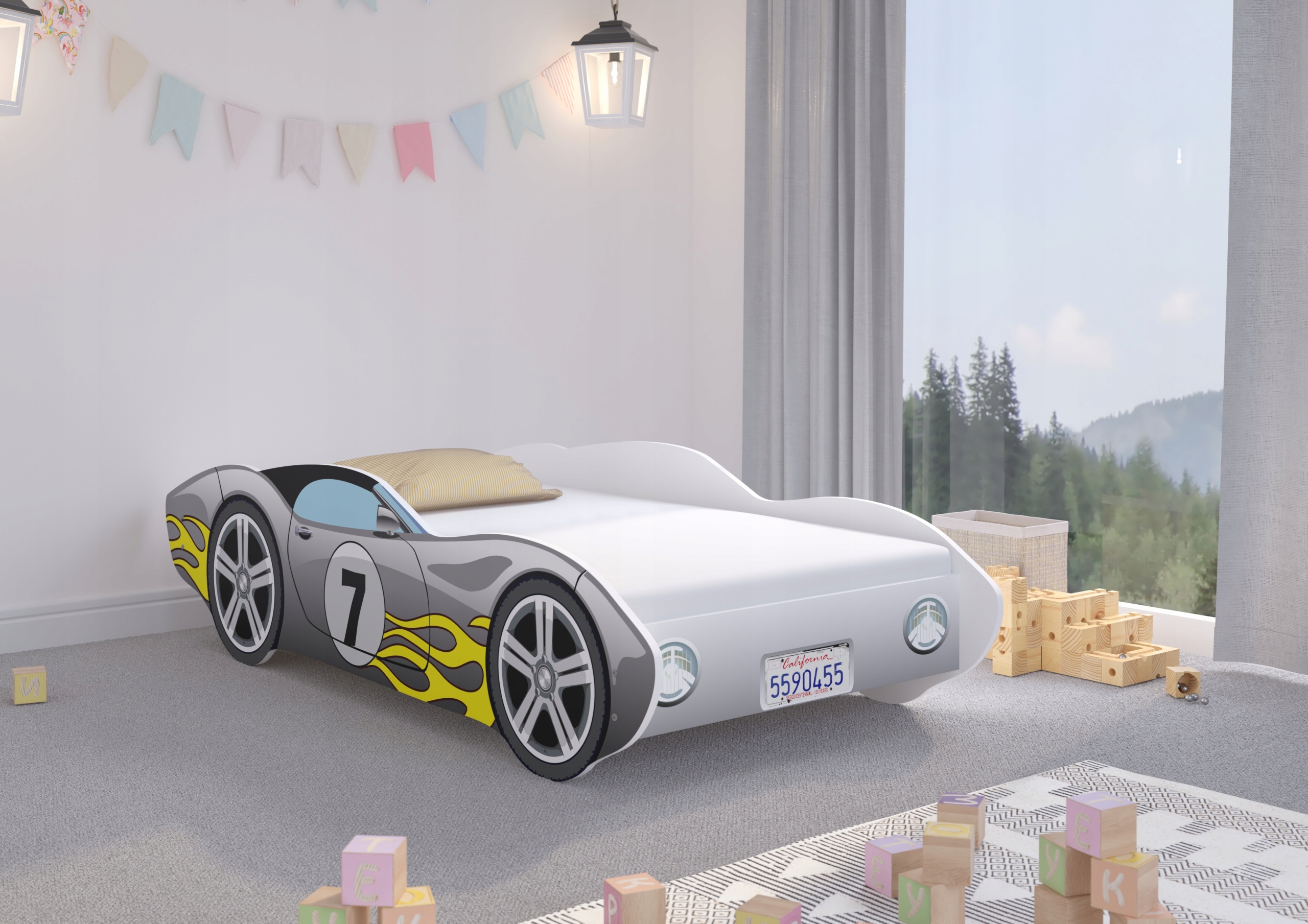 Кровать авто корвет 160x80-автомобиль деревянные игрушки размер другой