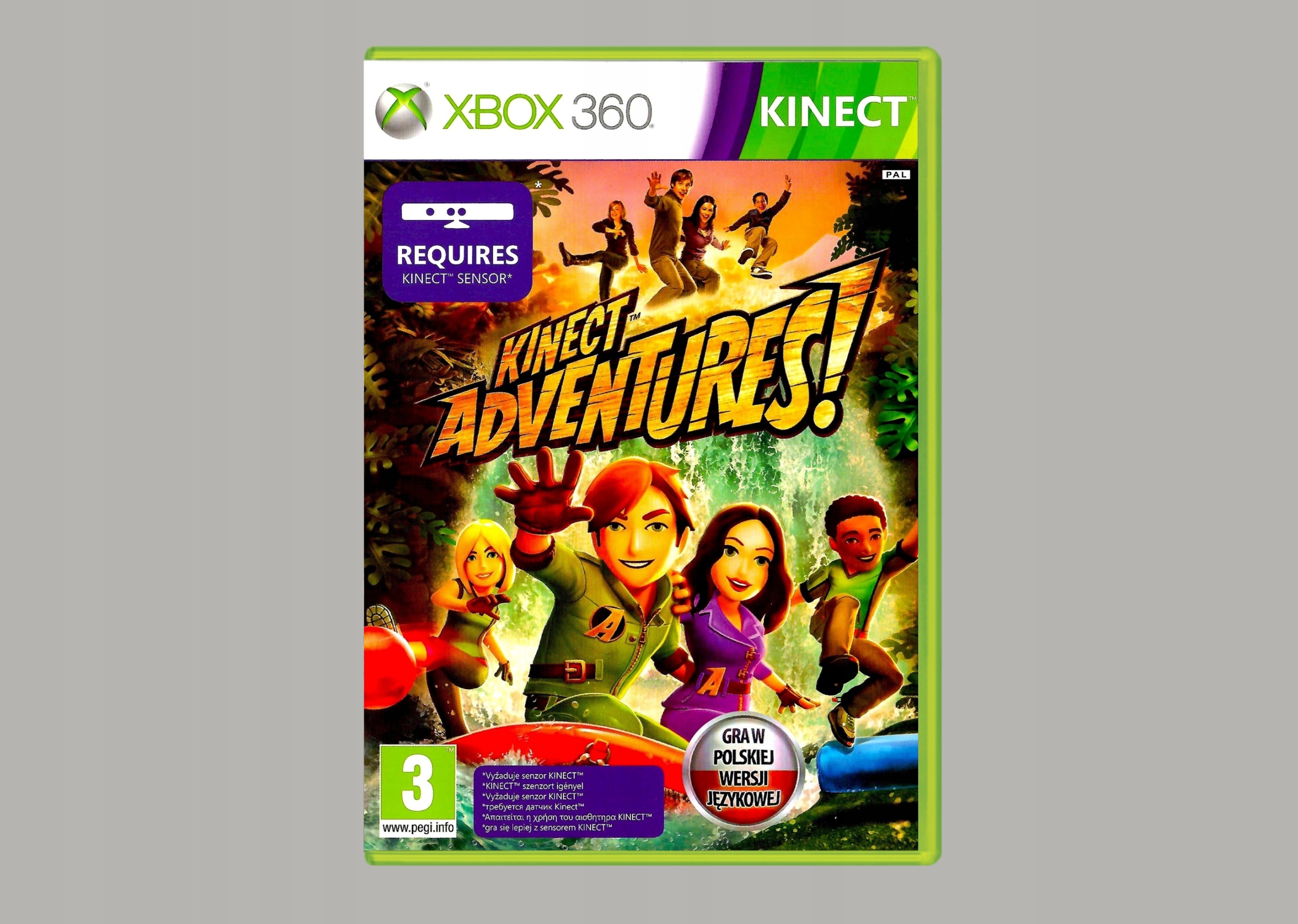 KINECT ADVENTURES Po Polsku PL XBOX 360 Tryb gry singleplayer multiplayer
