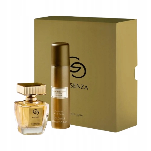 Oriflame Zestaw Giordani Gold Essenza perfumy 50 ml dezodorant w Pudełku