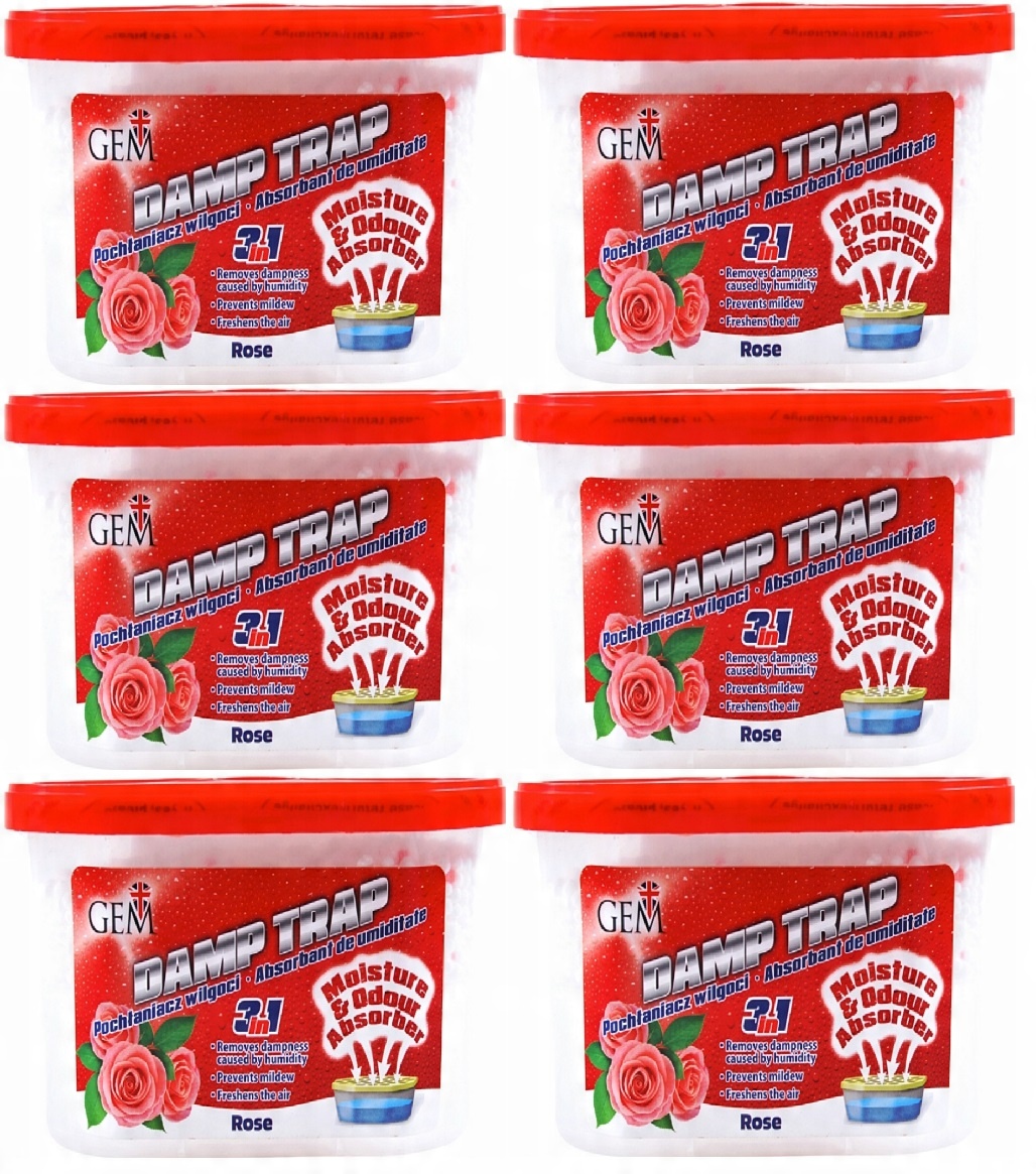 

Gem Pochłaniacze Wilgoci 3w1 Rose Zestaw 6x400 ml