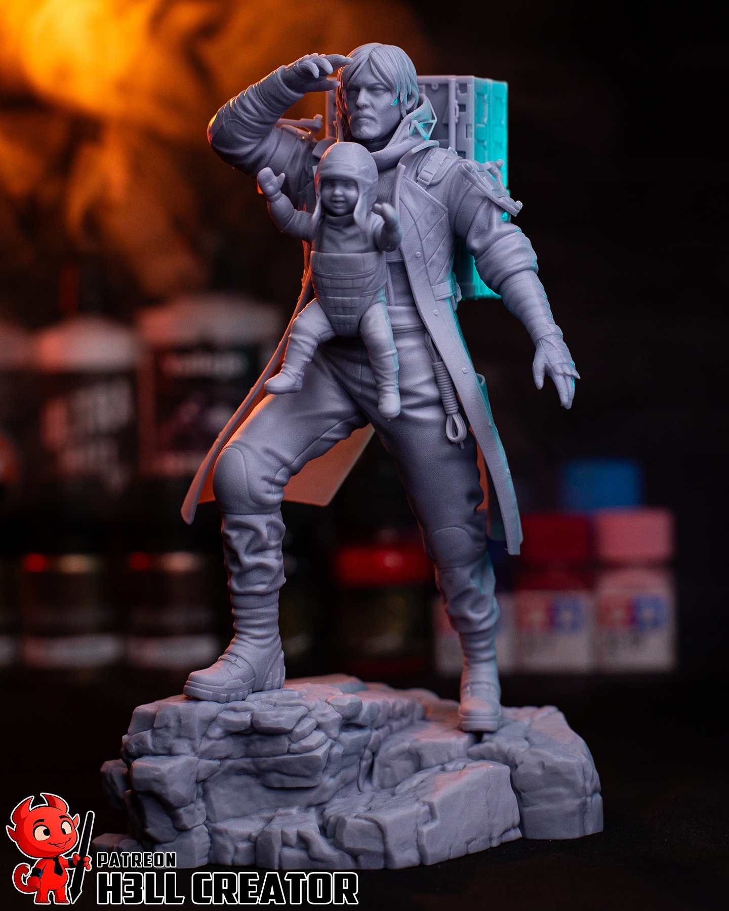 Figurka Sam Porter Bridges Death Stranding H3ll Creator 3D tisk 14K Dárek