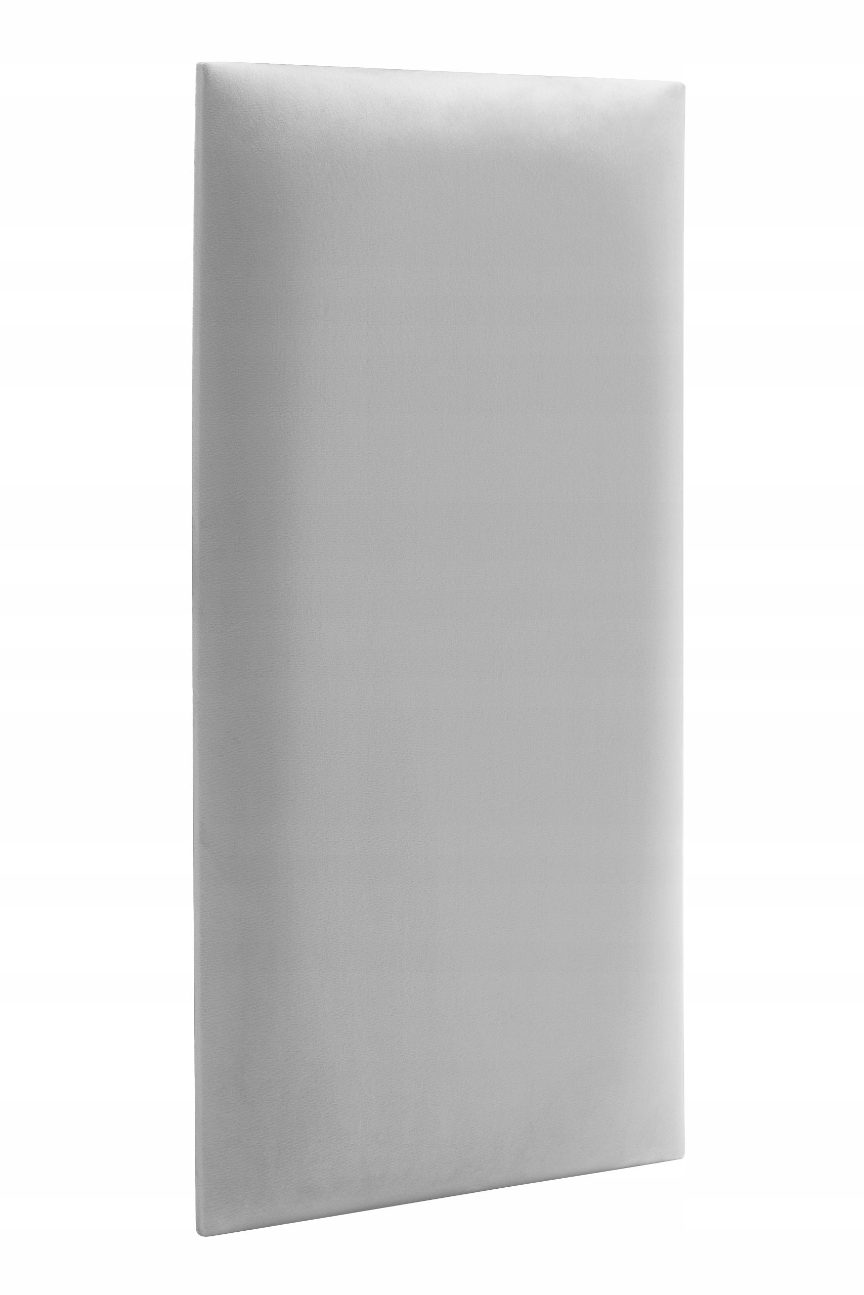 Čalúnený panel Nástenná opierka hlavy mäkká hladká svetlo šedá 60x30 cm