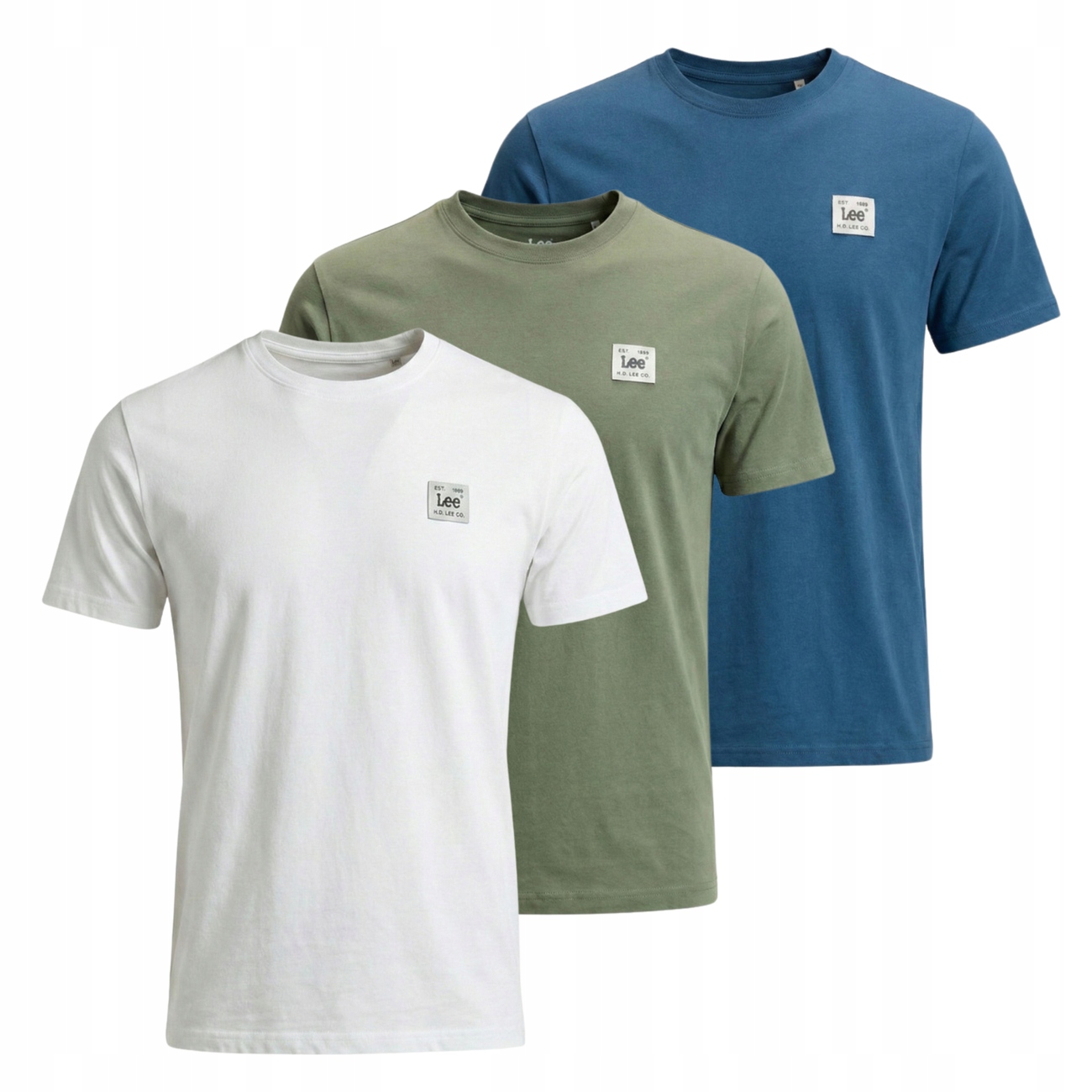 Lee 3-Pak Pánské trička Woven Label Tee Bavlna S