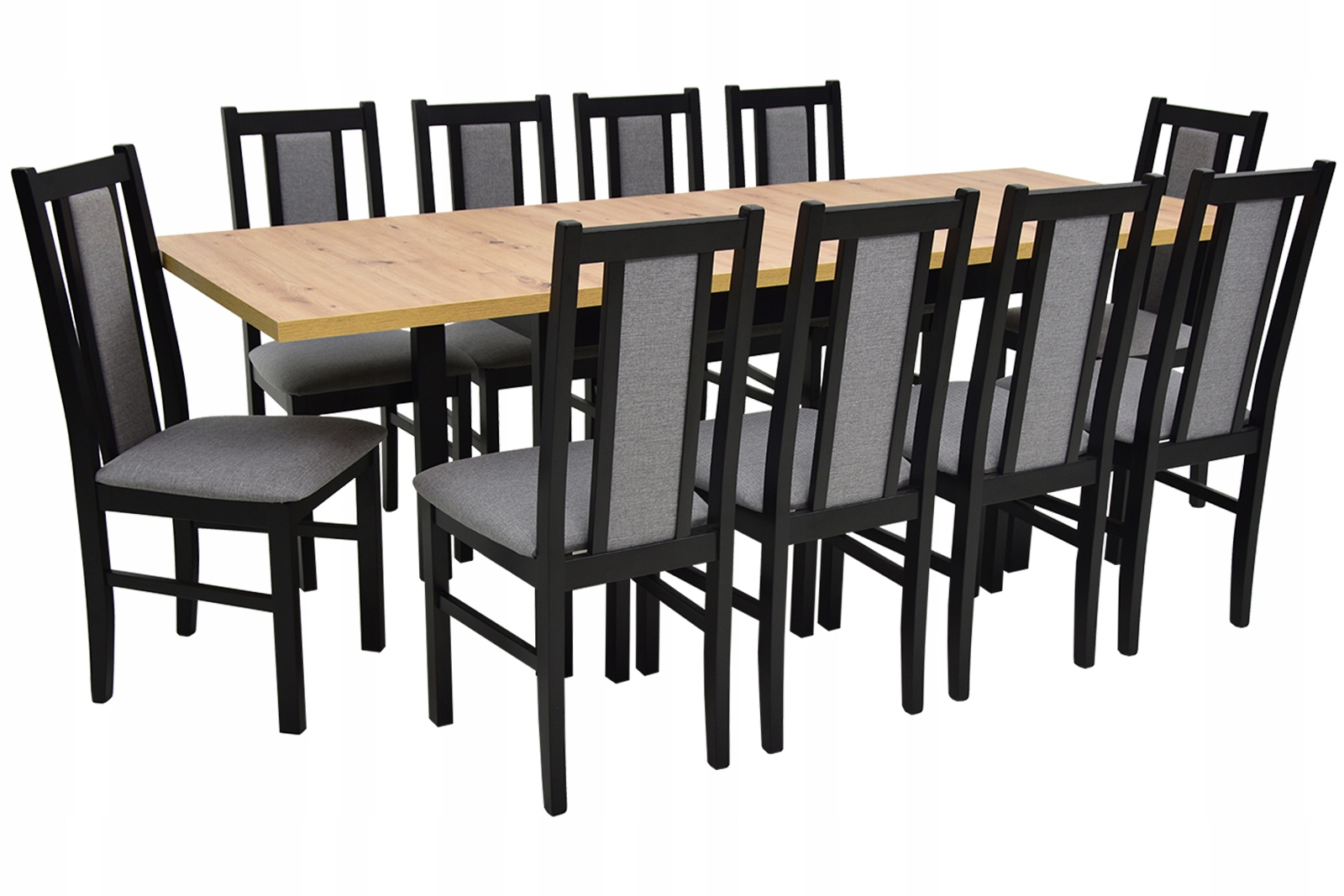 

10 solidnych krzeseł plus Duży Stół Do Jadalni