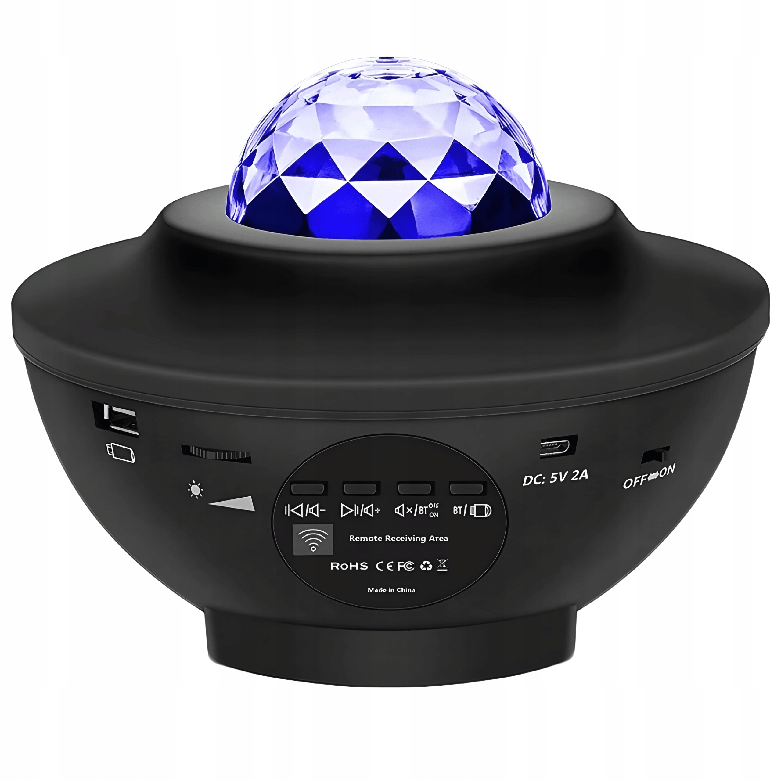 PROJEKTOR GWIAZD LAMPKA NOCNA LED GŁOŚNIK USB RZUTNIK NIEBA PILOT BLUETOOTH Stan opakowania oryginalne