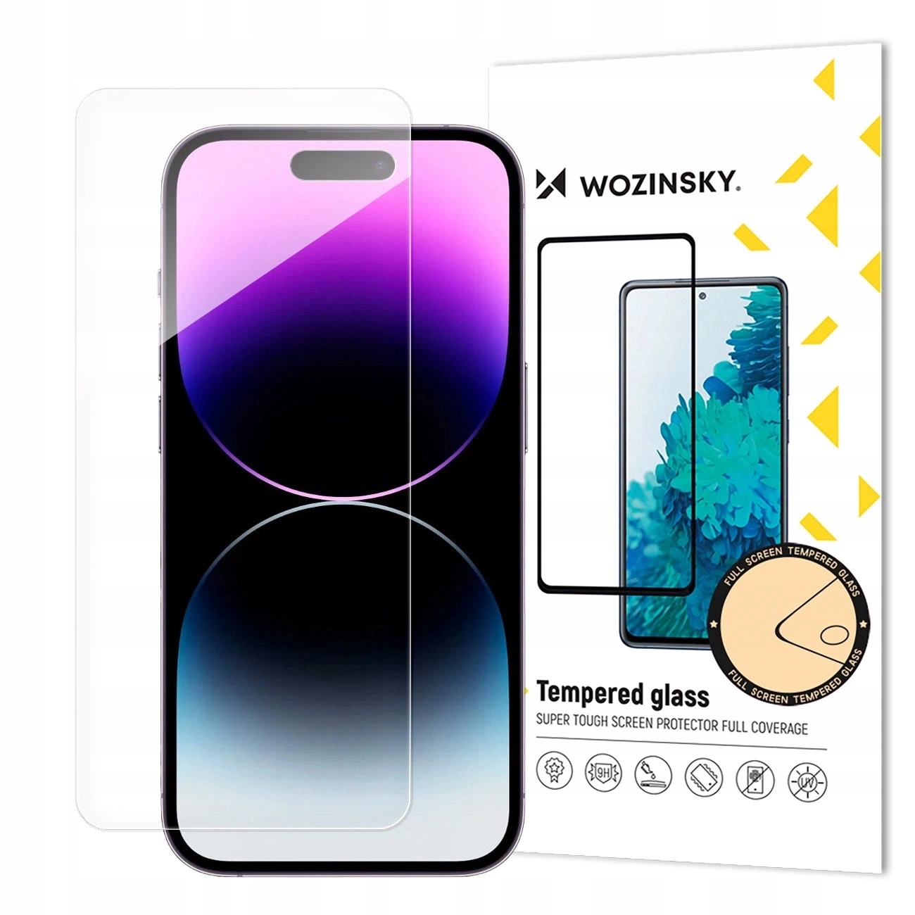 Szkło hybrydowe Wozinsky Full Cover Flexible Glass na cały ekran na S25