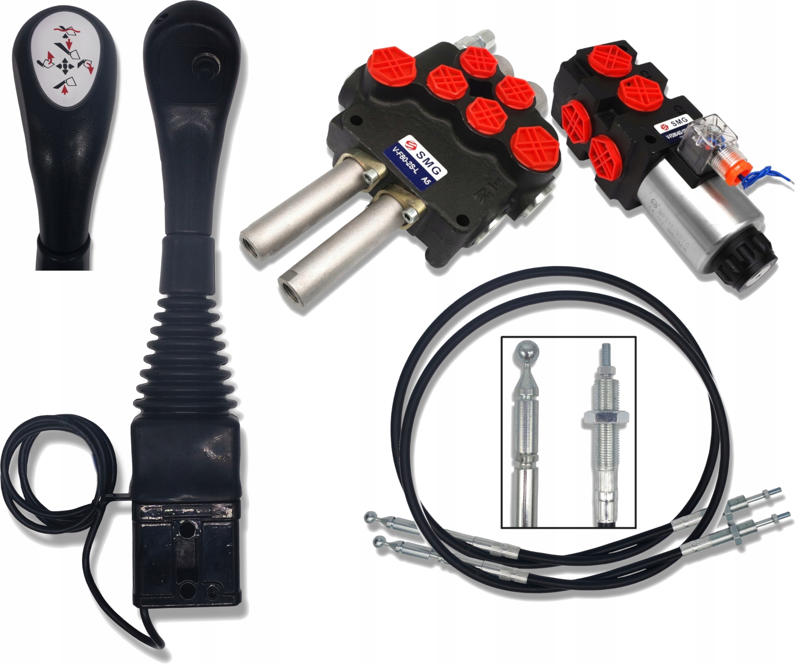 Rozdělovač 80L Joystick Sada 3SEK Tura Zacvaknutí