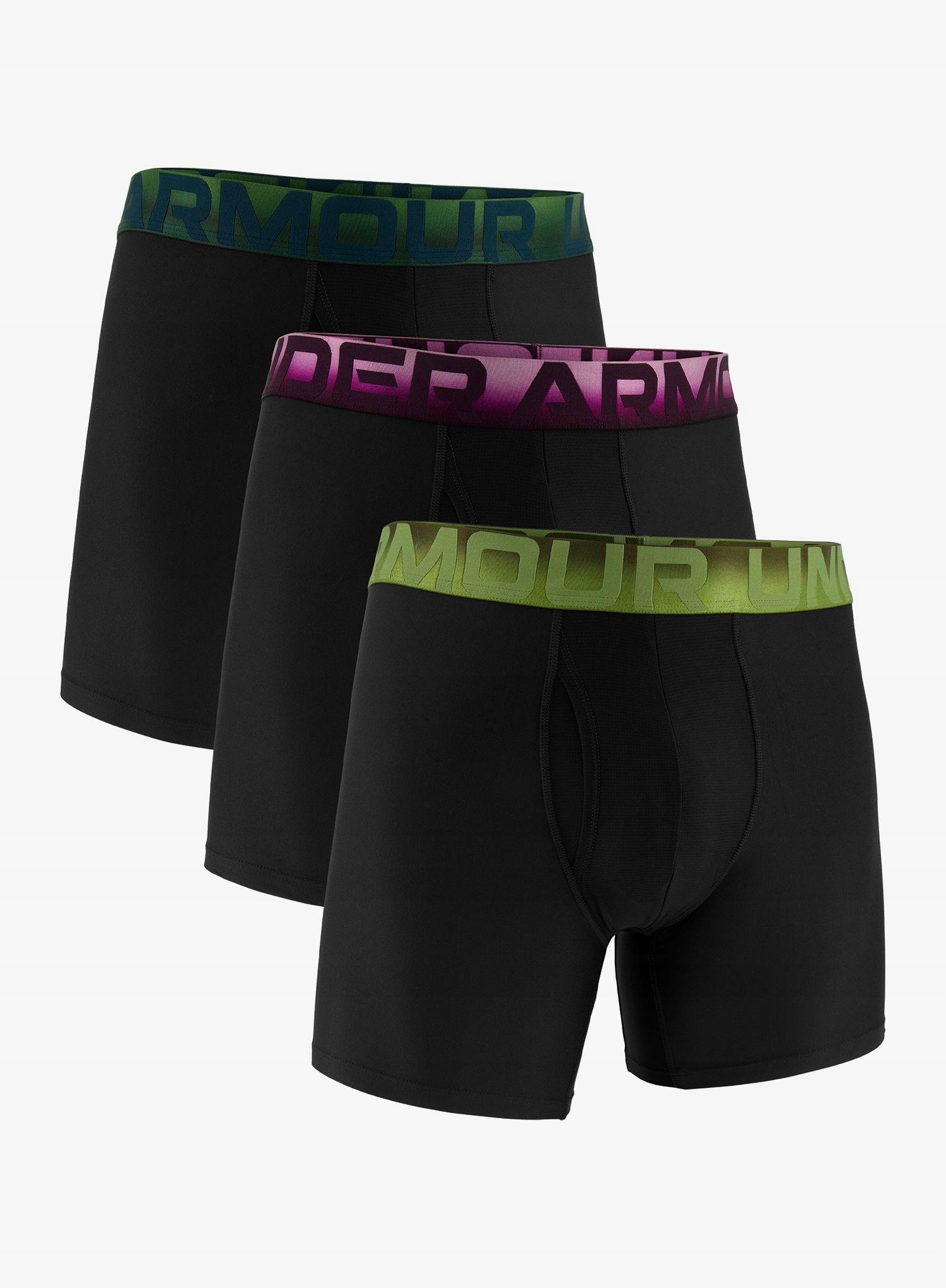 Bokserki termo Under Armour Performance Tech Mesh Ombre Wb 6in 3pk black XL