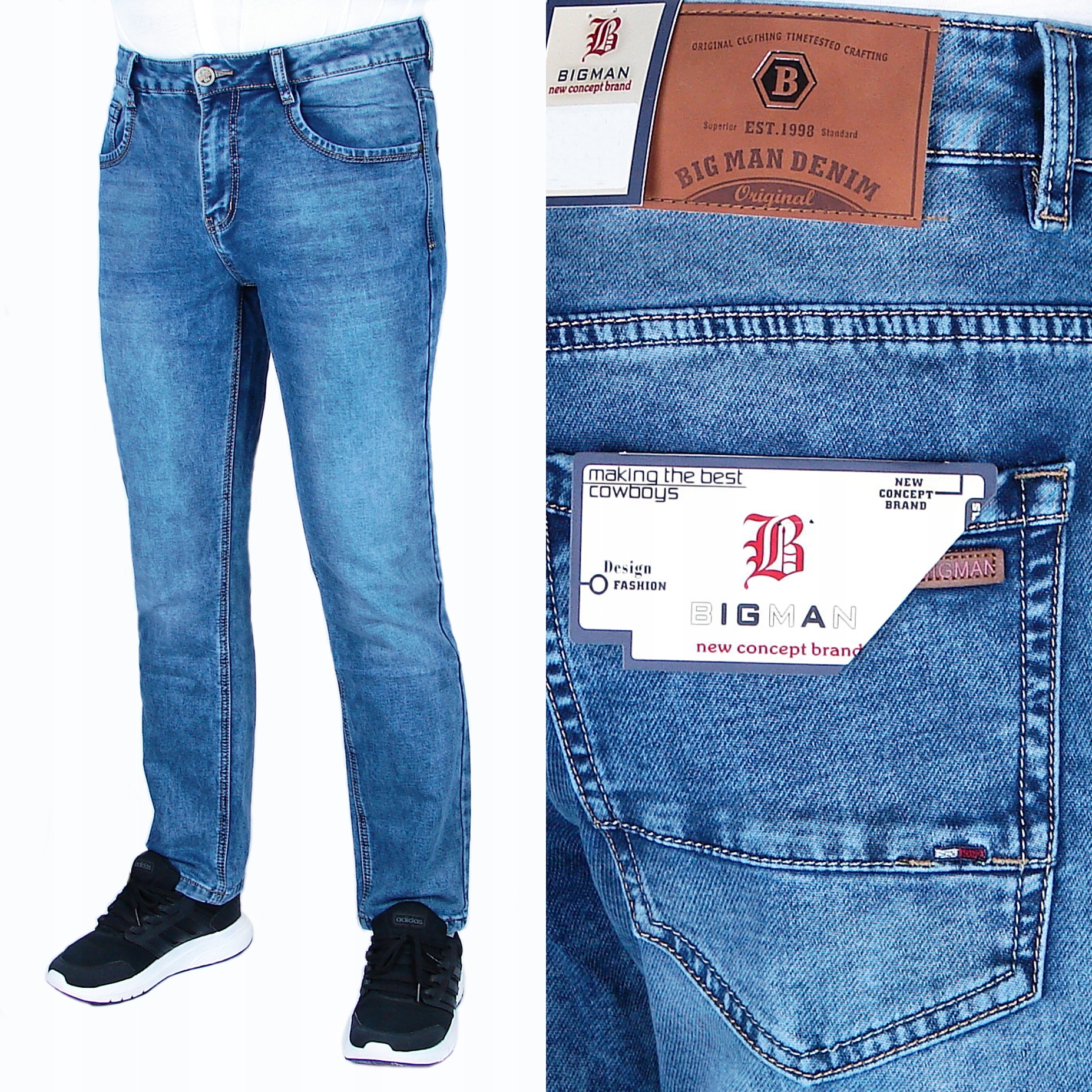 SPODNIE MĘSKIE JEANSOWE W 36 L 30 W92-94 cm • Cena, Opinie Allegro