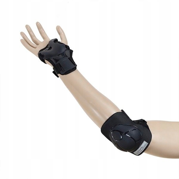 NILS Ochraniacze Dla Dzieci Na Rolki Rower Hulajnogę Deskorolkę 6 szt. XS Kolor czarny