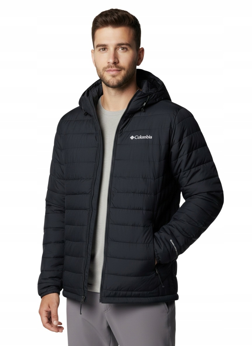 Kurtka Męska Columbia Powder Lite II Z Kapturem Ciepła Lekka Outdoor S