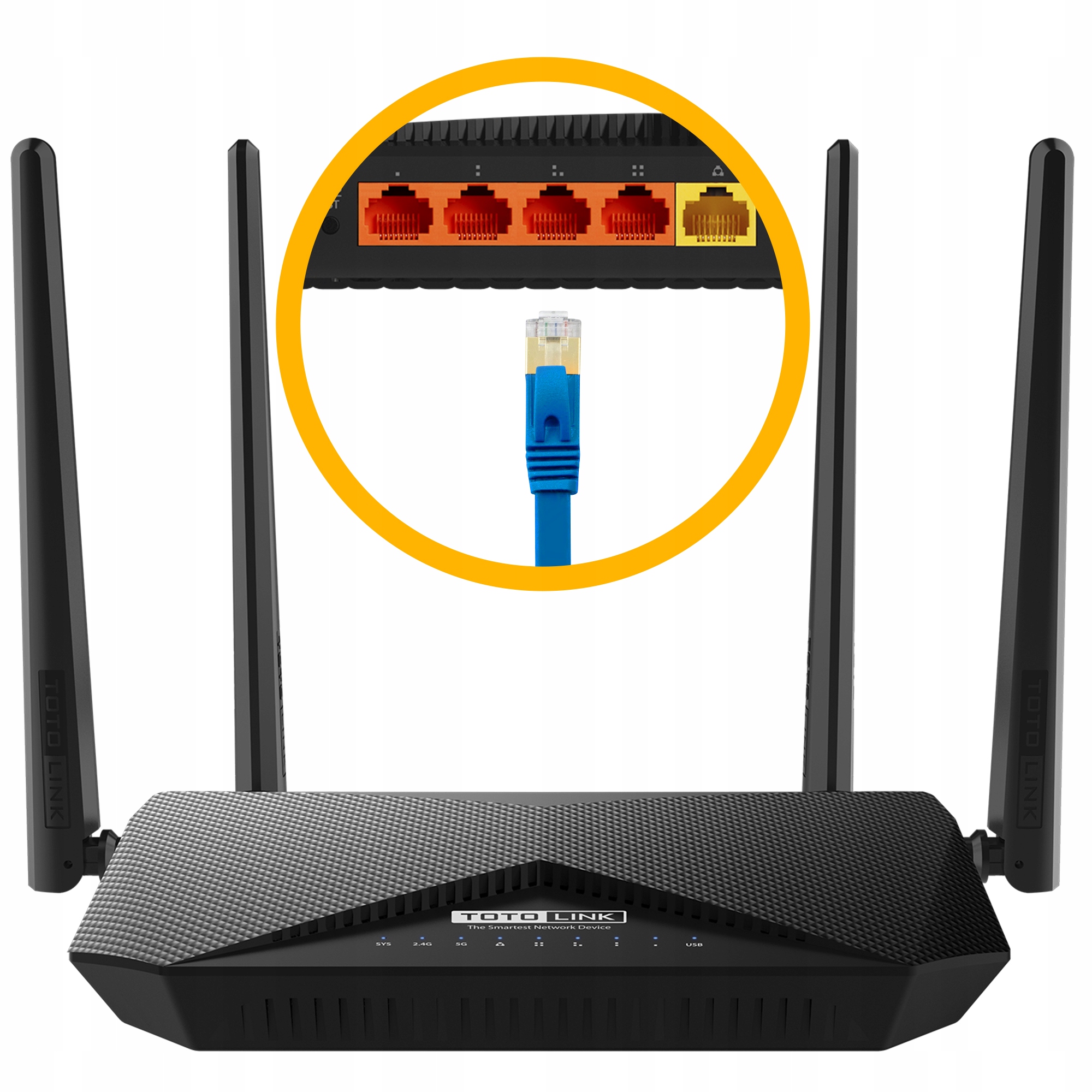 

Totolink A3002RU v2 AC1200 Router Wifi Dualband