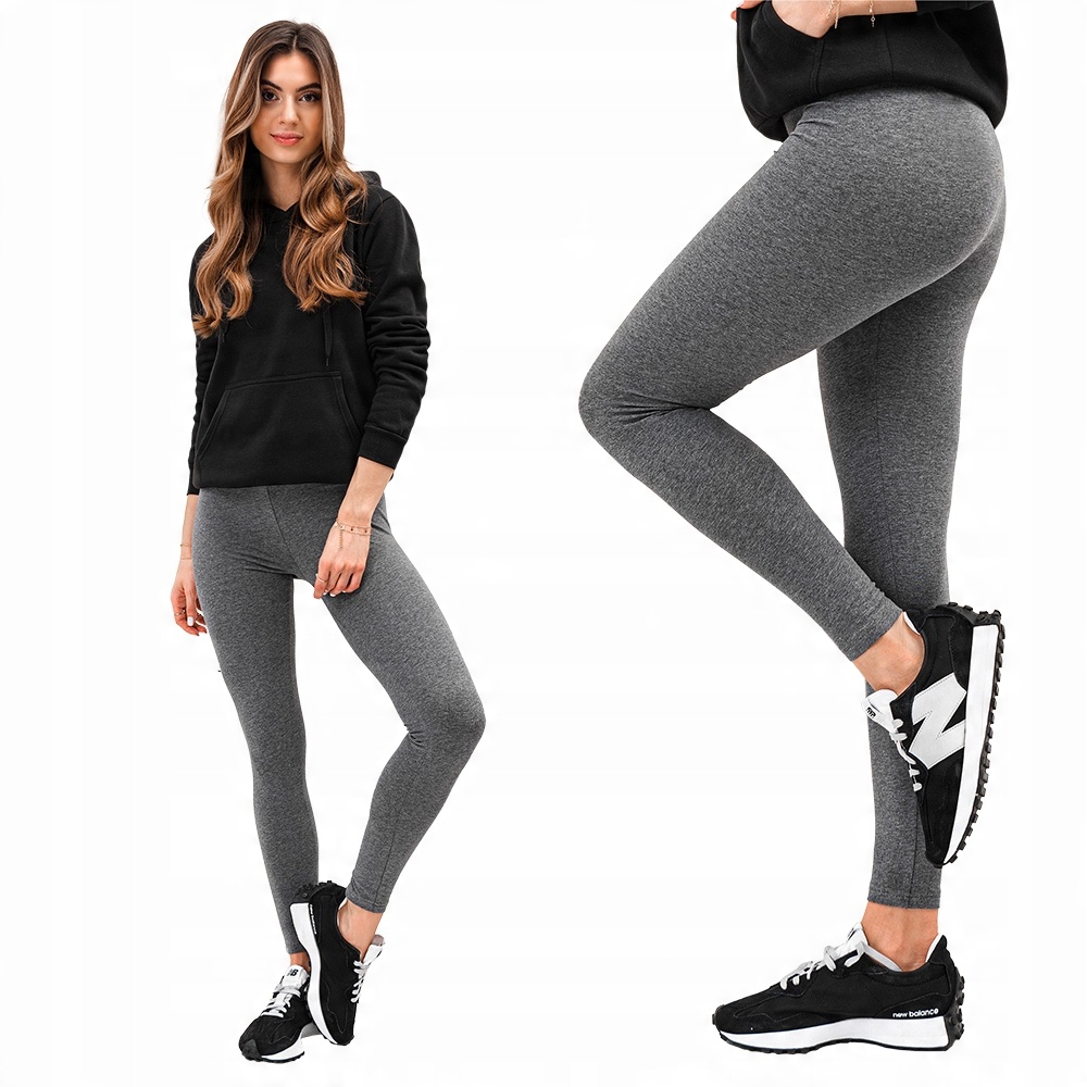 

Spodnie damskie legginsy 071PLR ciemnoszary m. L