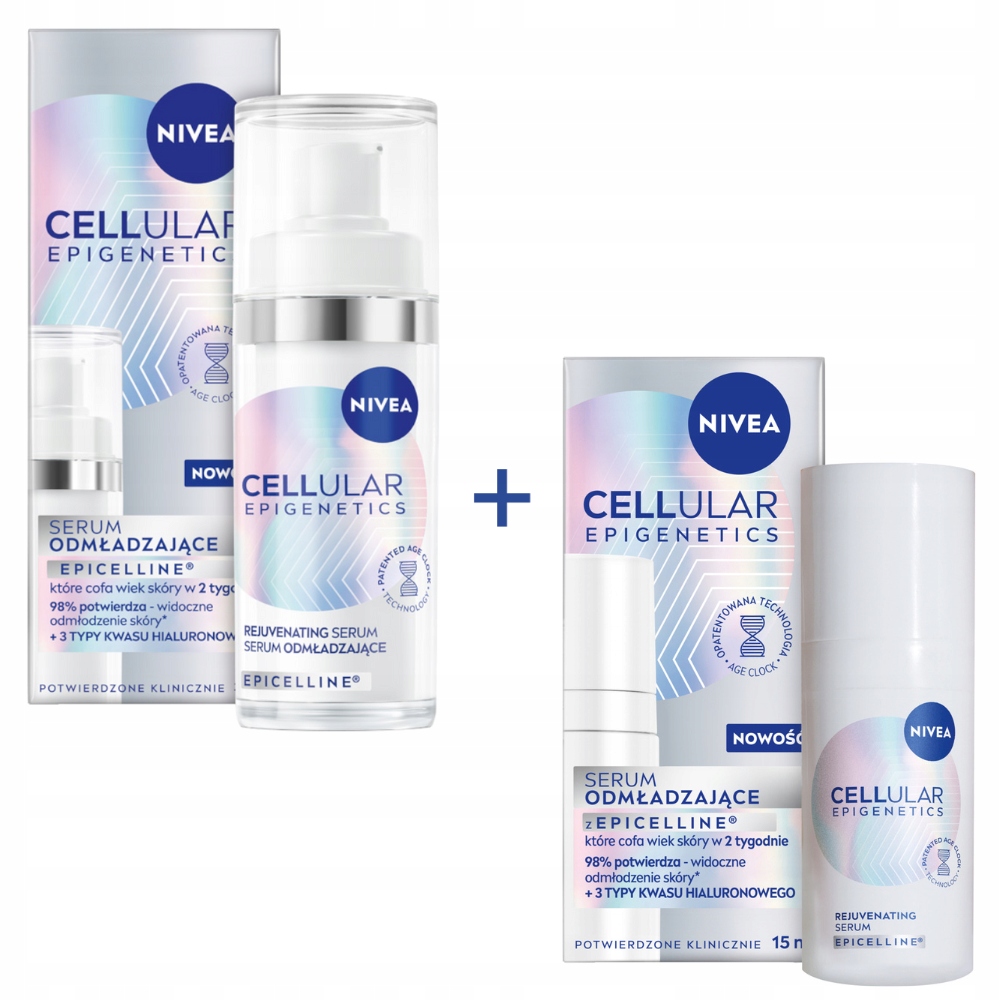 Nivea Cellular Epigenetics Omlazující sérum na obličej 30 ml 15 ml