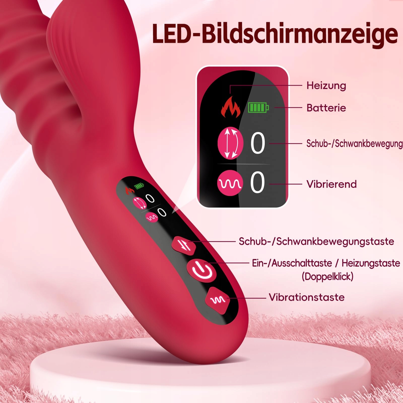VIBRATOR Wibrator Dla Kobiet 4w1 G-Punkt Klitoris Stymulator 10 Trybów — miniatura 5