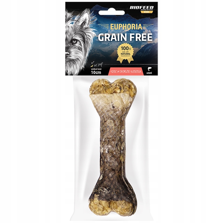 4x Biofeed Kost v lososové kůži 10 cm