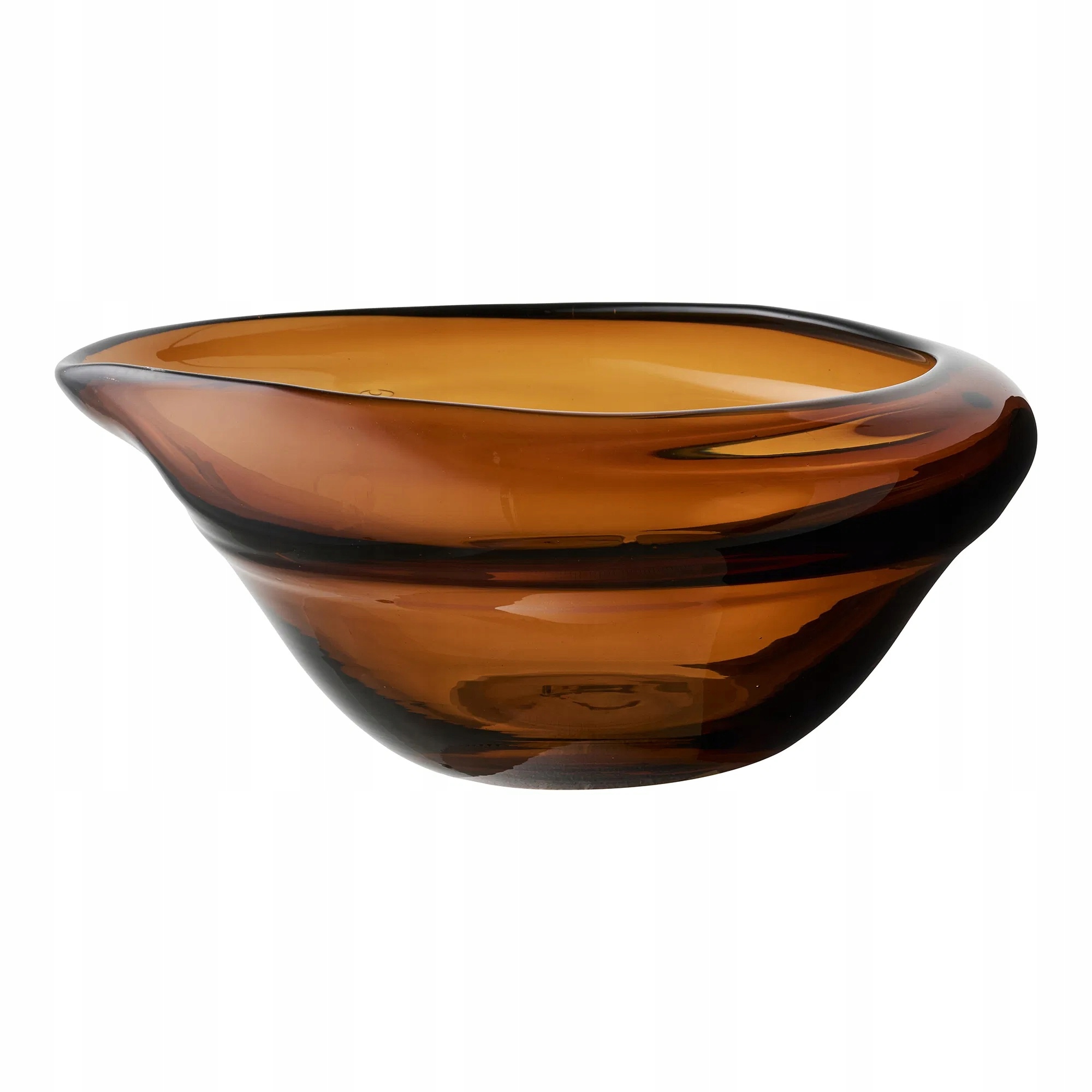 House Nordic Bowl Dekorativní mísa z ručně foukaného skla 29 cm Hnědá