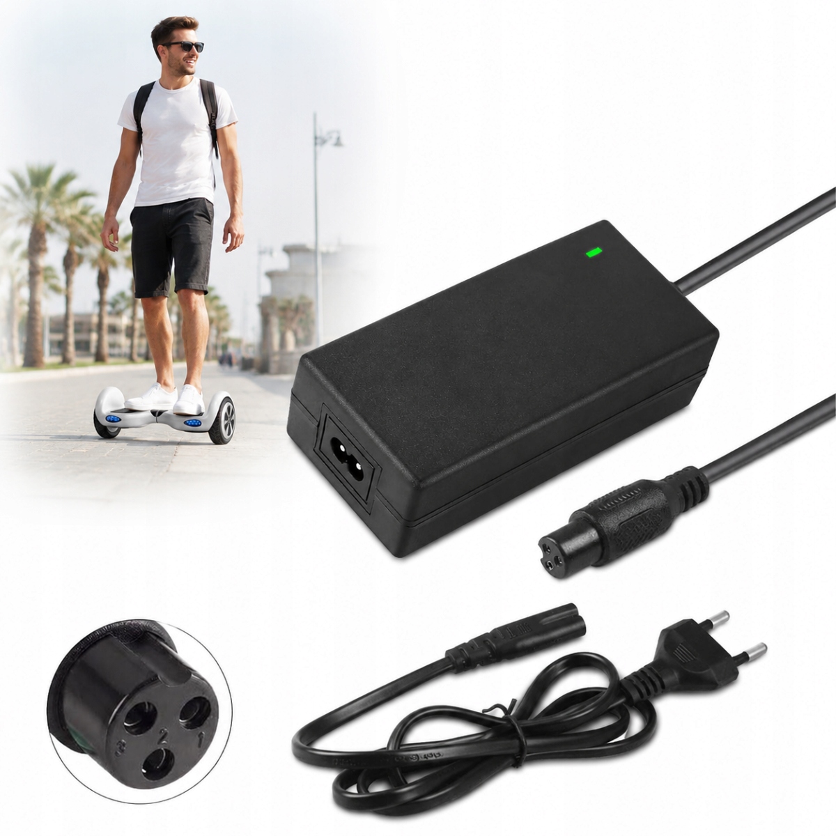 Ładowarka Hoverboard Deska Elektryczna Deskorolka