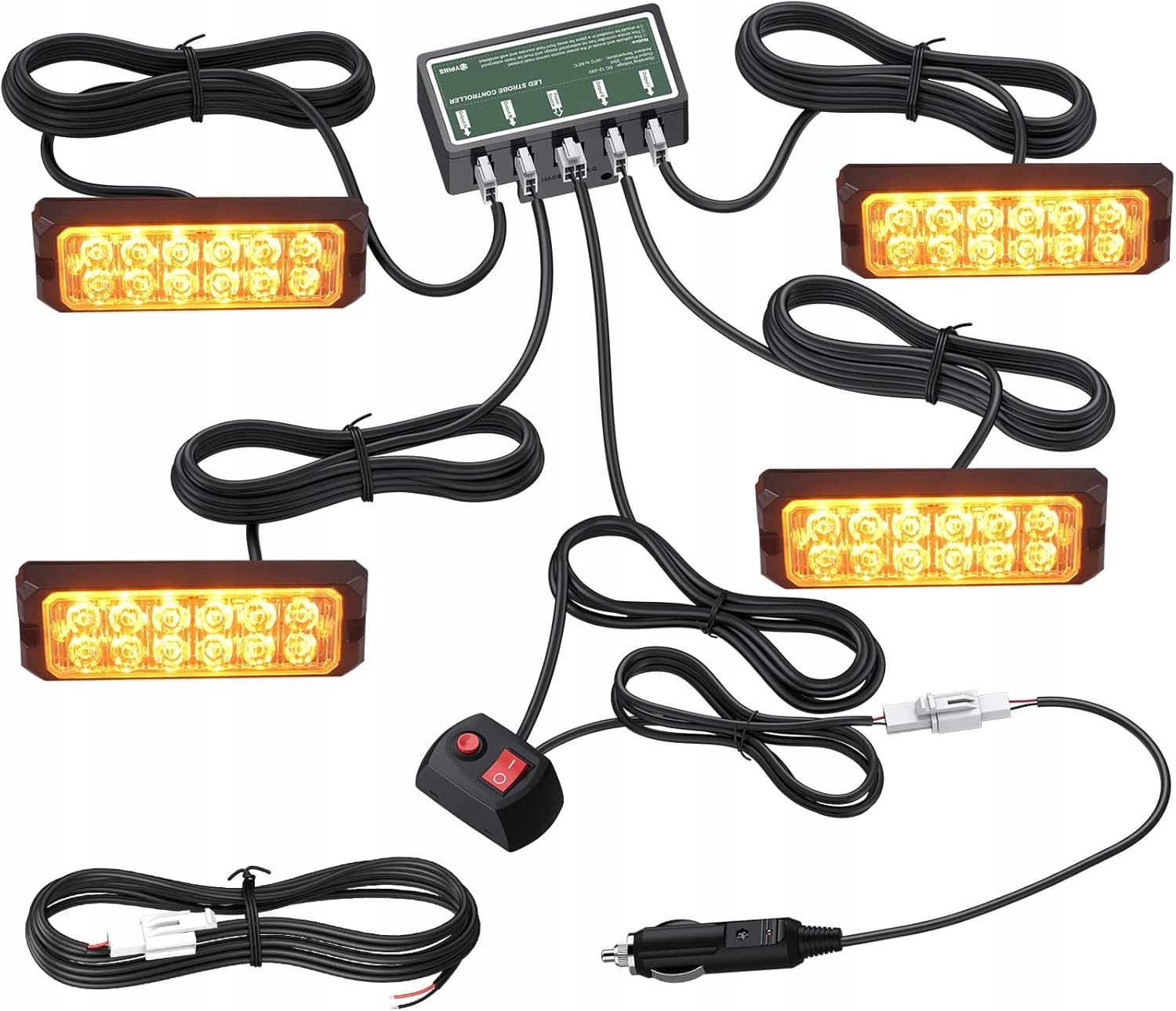 Led Výstražné Lampy Autopřepravník Pomoc Stroboskopy Kohout Pro Atrapy Oranžové