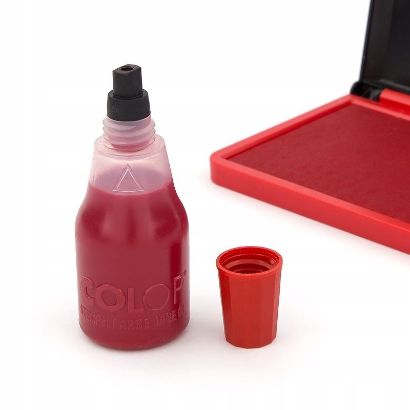 Tusz do stempli Colop czerwony 25ml Pojemność 25 ml