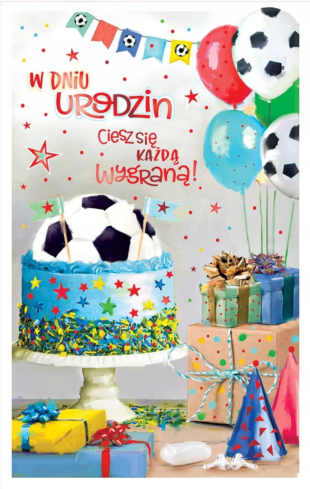 

Kartka urodzinowa dla Piłkarza Chłopaka extra ICG1
