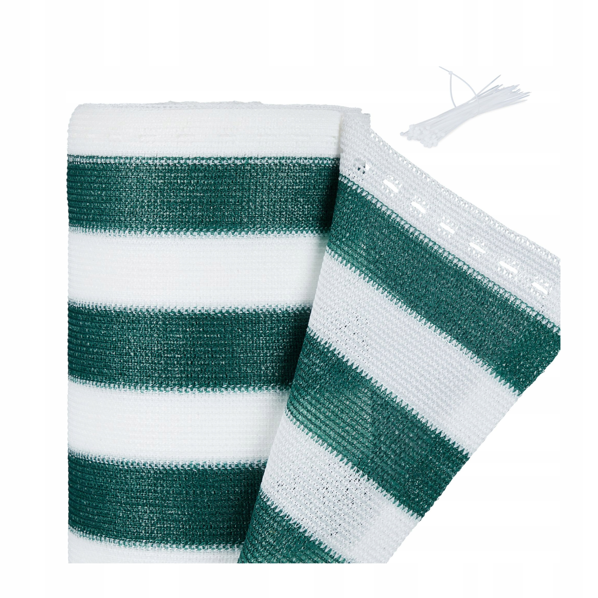 Stínící Tkanina 2 x 25 m Maskovací 85 % na Oplocení Plot Zelená Bílá