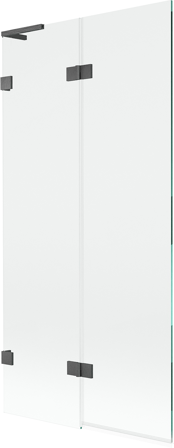 Mexen Lunar L vanová zástěna dvoukřídlá levá 90 x 150 cm, transparentní, ka