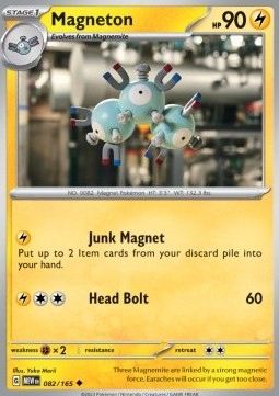 Pokemon Tcg Mew 151 Magneton (mew 082) Reverse Holo