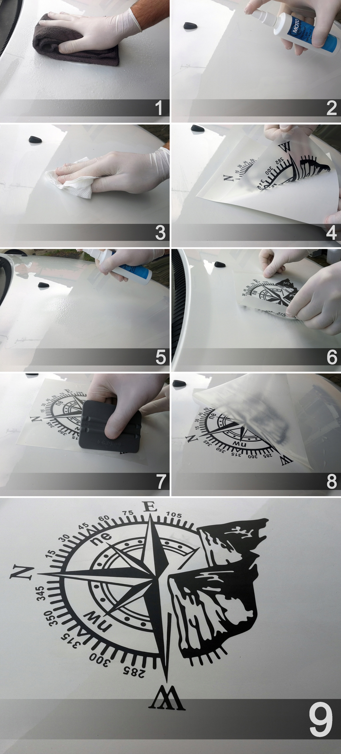 NAKLEJKi NA BOK SAMOCHODU PASKI GÓRY 200x10cm Producent MGDesign