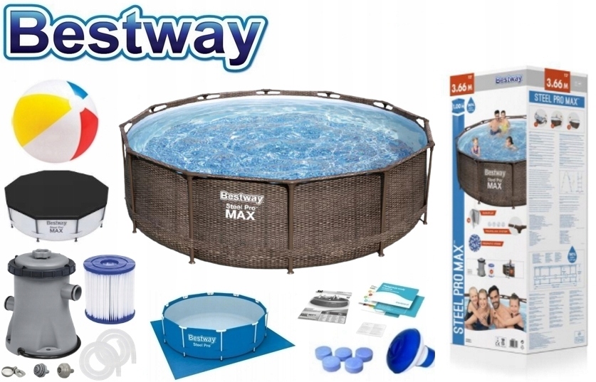 

Zestaw Basen Bestway 366 X 100 10W1! Rattan