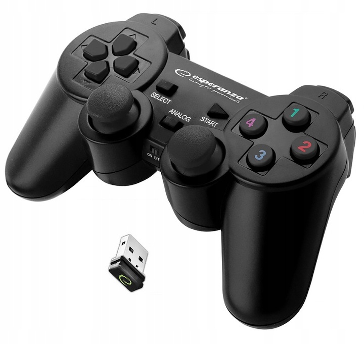 Pad bezprzewodowy do PlayStation 3 czarny z wibracjami