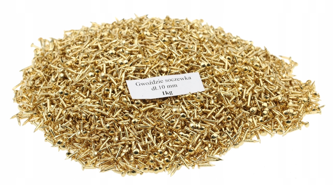 Čalounické hřebíky 10 mm mosazné 1 kg