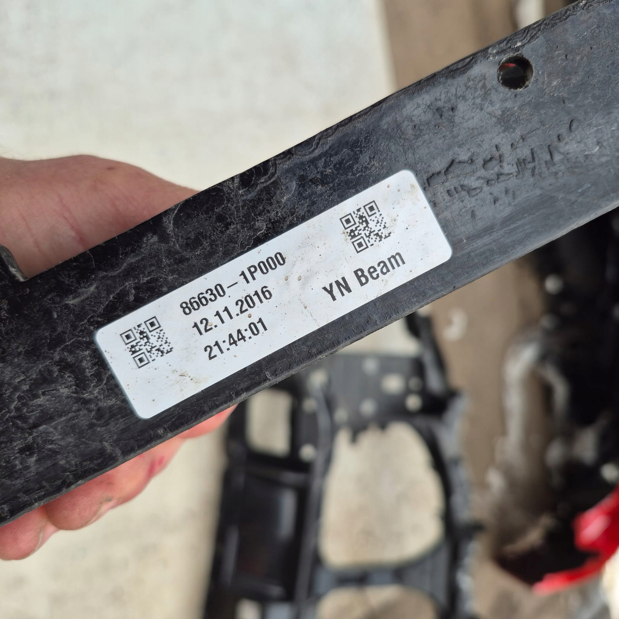 KIA VENGA 09-19 bumper support rear part rear