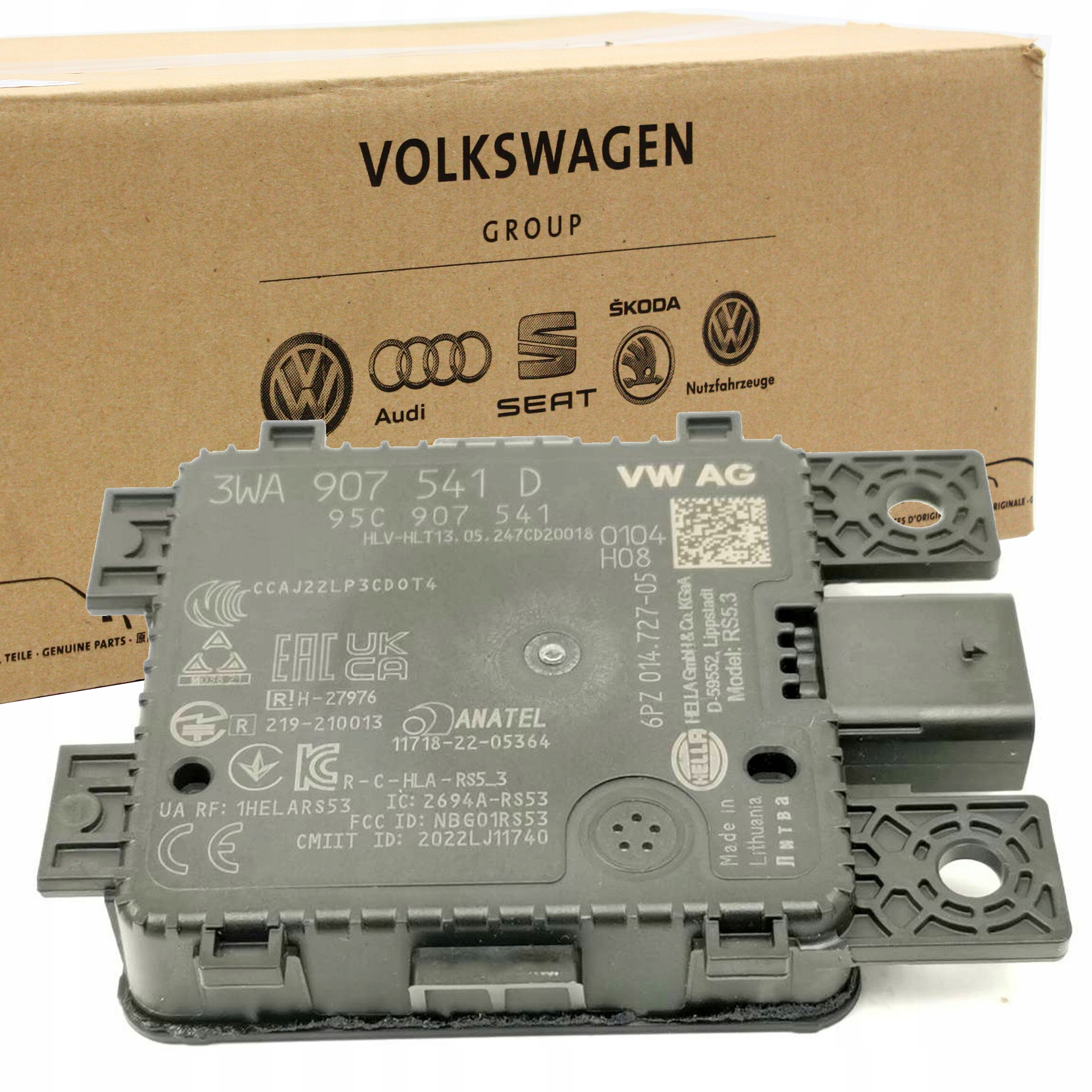 Radar Distronic Acc Vw Tiguan III Arteon Golf VIII 3WA907541D Nový Oe