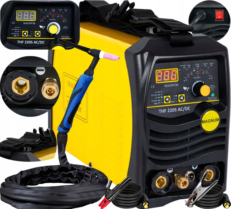 Invertorová Svářečka Hf Pro Hliník Magnum Thf 220S Ac/dc 200A 230V Pulse