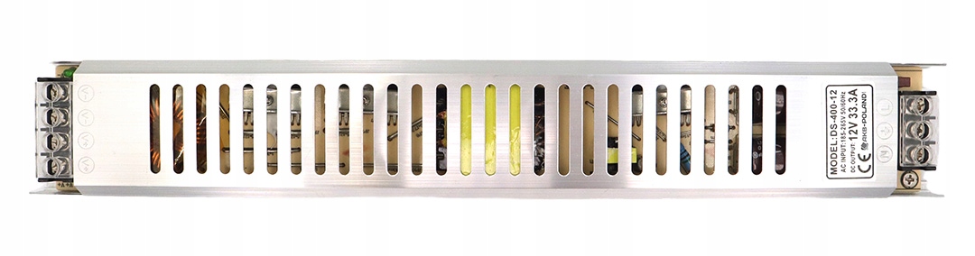 ZASILACZ 12V LED 400W 33A Slim Montażowy Modułowy Do Taśm MONO RGB Model MODSLIM-400