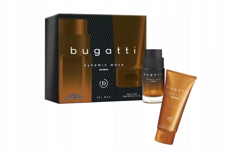 Bugatti Zestaw Prezentowy Dynamic Move Amber Woda Toaletowa 100+ŻEL