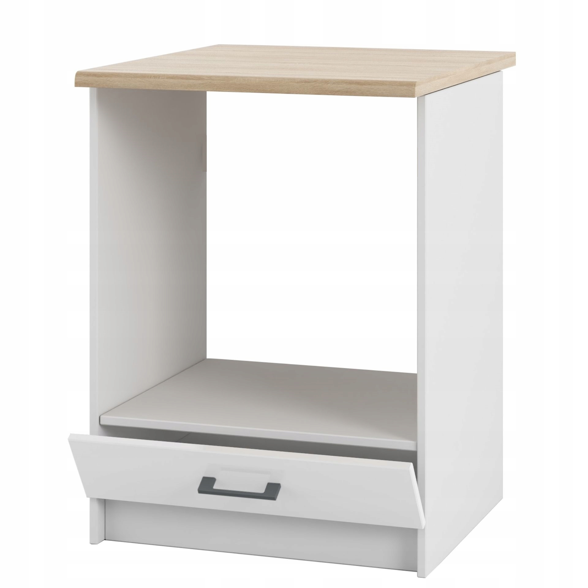 Kuchyňská skříňka Stojící spodní část pod troubu Bílá Lesklá s deskou 60 cm