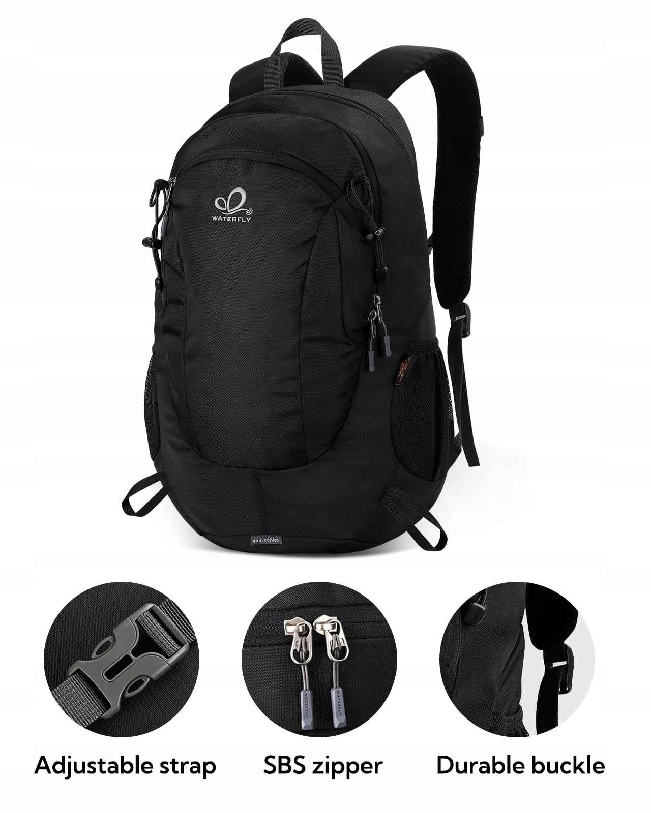 WATERFLY Plecak Turystyczny 30L Wodoodporny Trekkingowy Unisex — miniatura 6